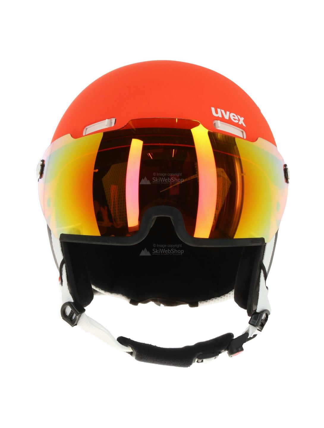 Uvex, HLMT 500 Visier Skihelm, matt orange