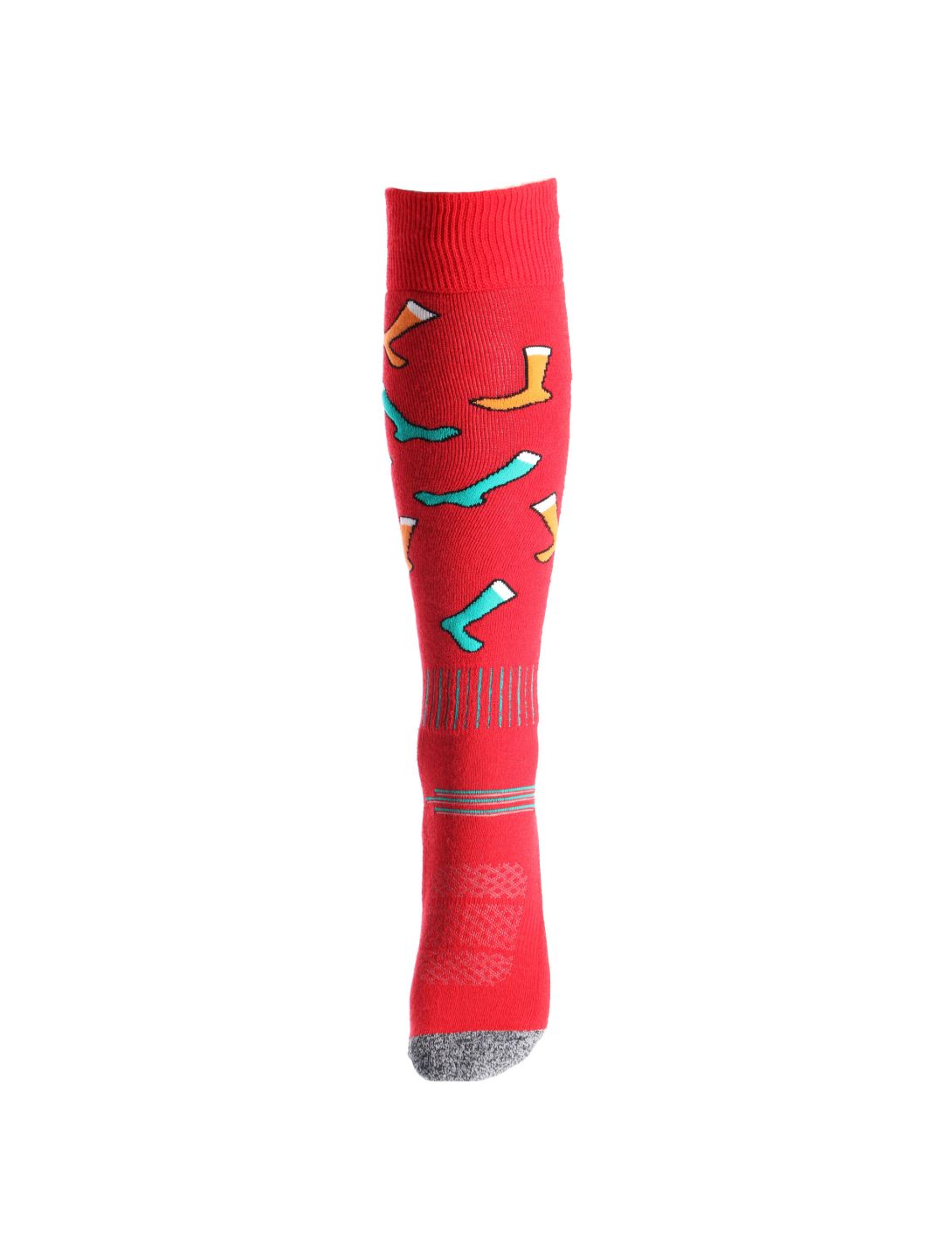 Deluni, Joyride Skisocken Unisex Socks On Socks Red rot 