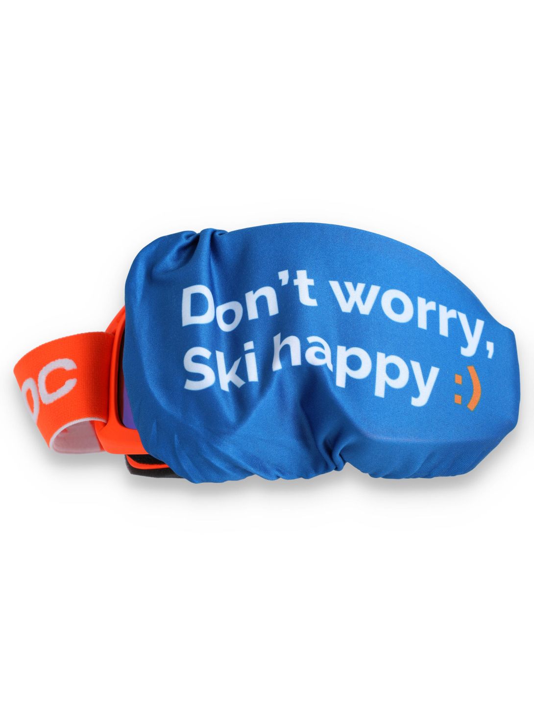 Deluni, Goggle Cover Don't Worry Brillenabdeckung blau 